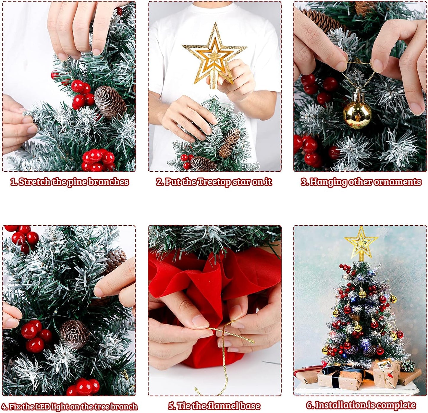 lightweight 24 inch christmas tree for decoration