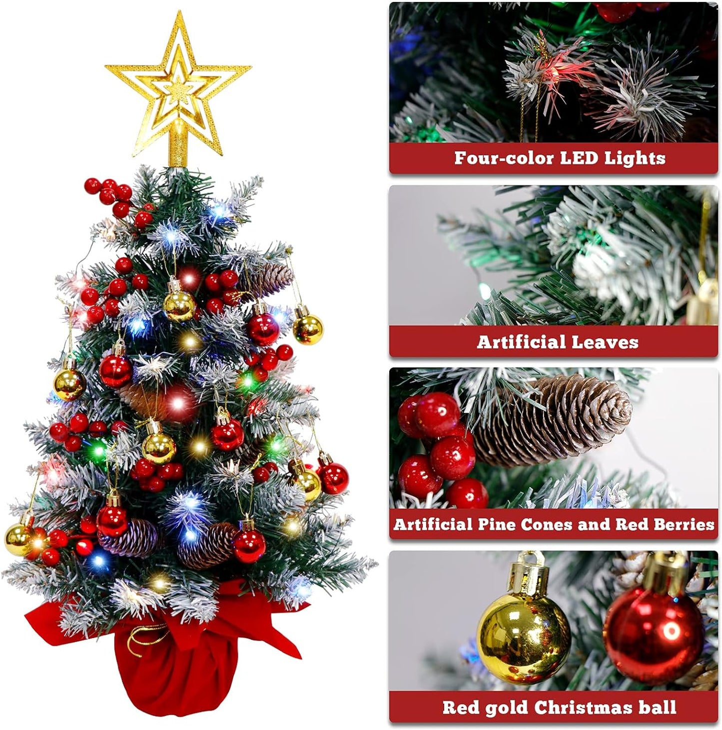 lightweight 24 inch christmas tree for decoration